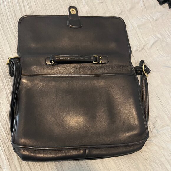 Vintage Coach 5180 Navy Leather Briefcase - Picture 12 of 14
